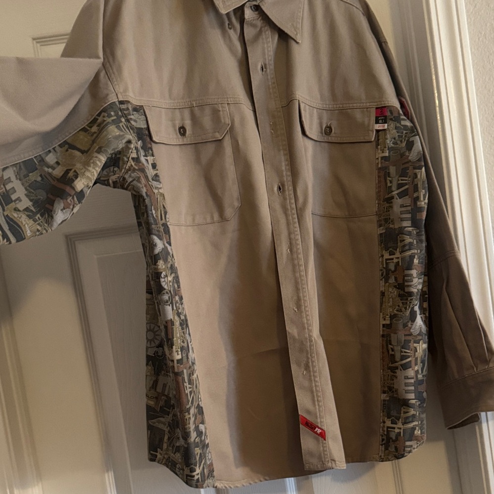 Walls FR Work Shirt in Beige